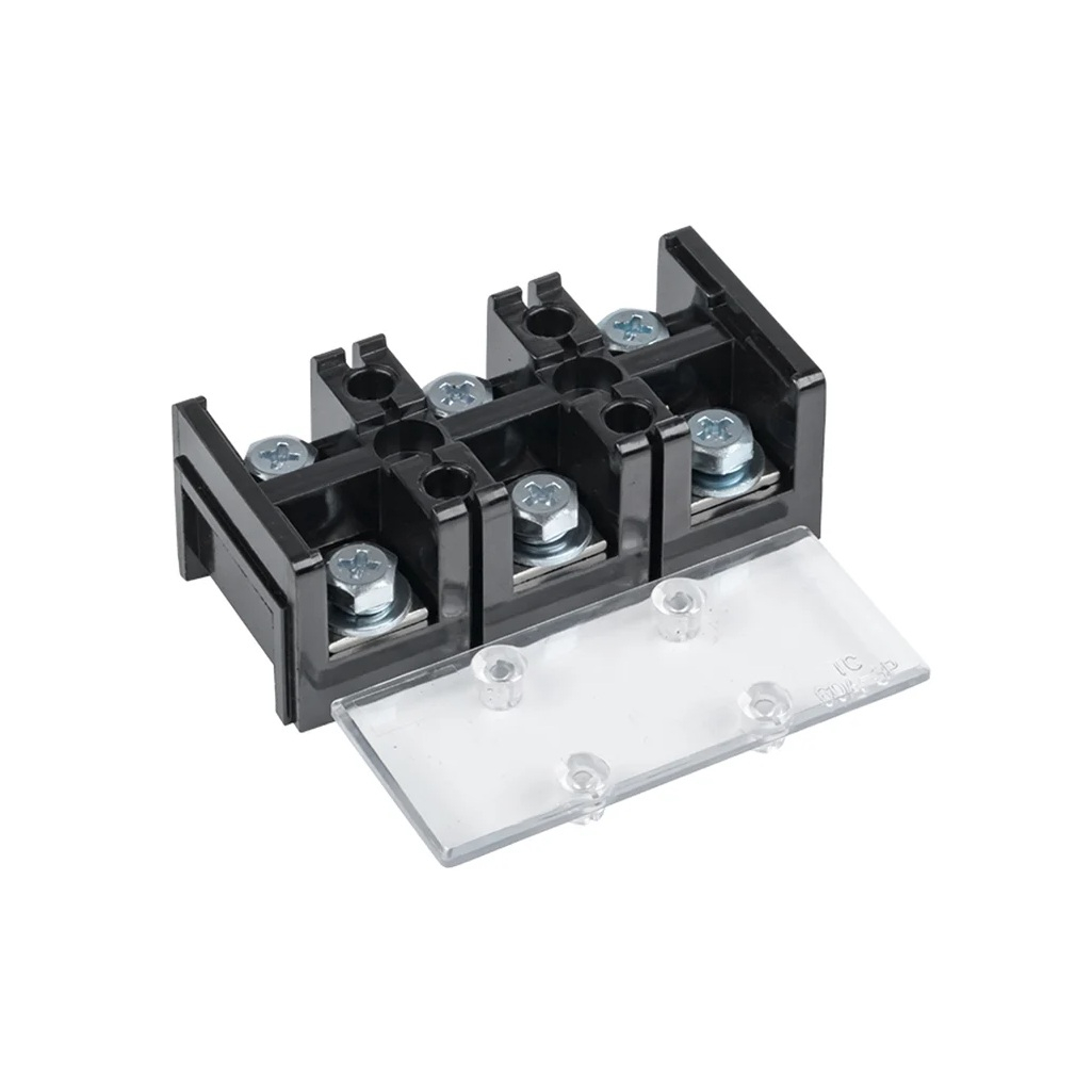 Колодка клеммная EKF TC-603 до 16 кв.мм, 3 пар, 60 А, термопласт, черная