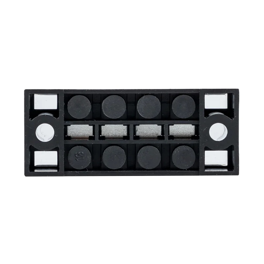 Колодка клеммная EKF ТВ-2504 до 2.5 кв.мм, 4 пары, 25 А, термопласт, черная