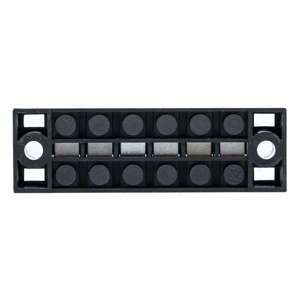 Колодка клеммная EKF ТВ-2506 до 2.5 кв.мм, 6 пар, 25 А, термопласт, черная