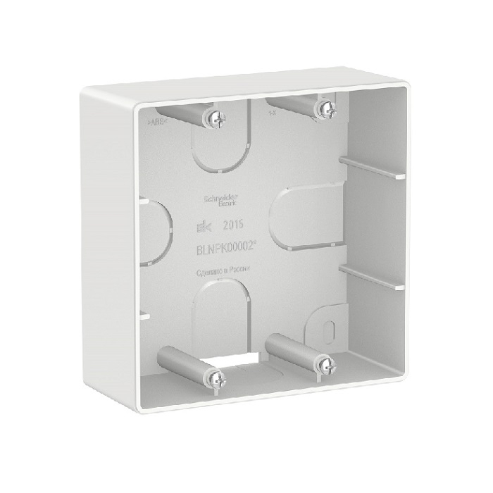 Коробка подъемная СП BLANCA для силовых розеток белая SchE BLNPK000021