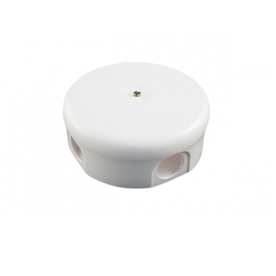 Коробка распределительная Bironi 78 мм керамическая (белая)