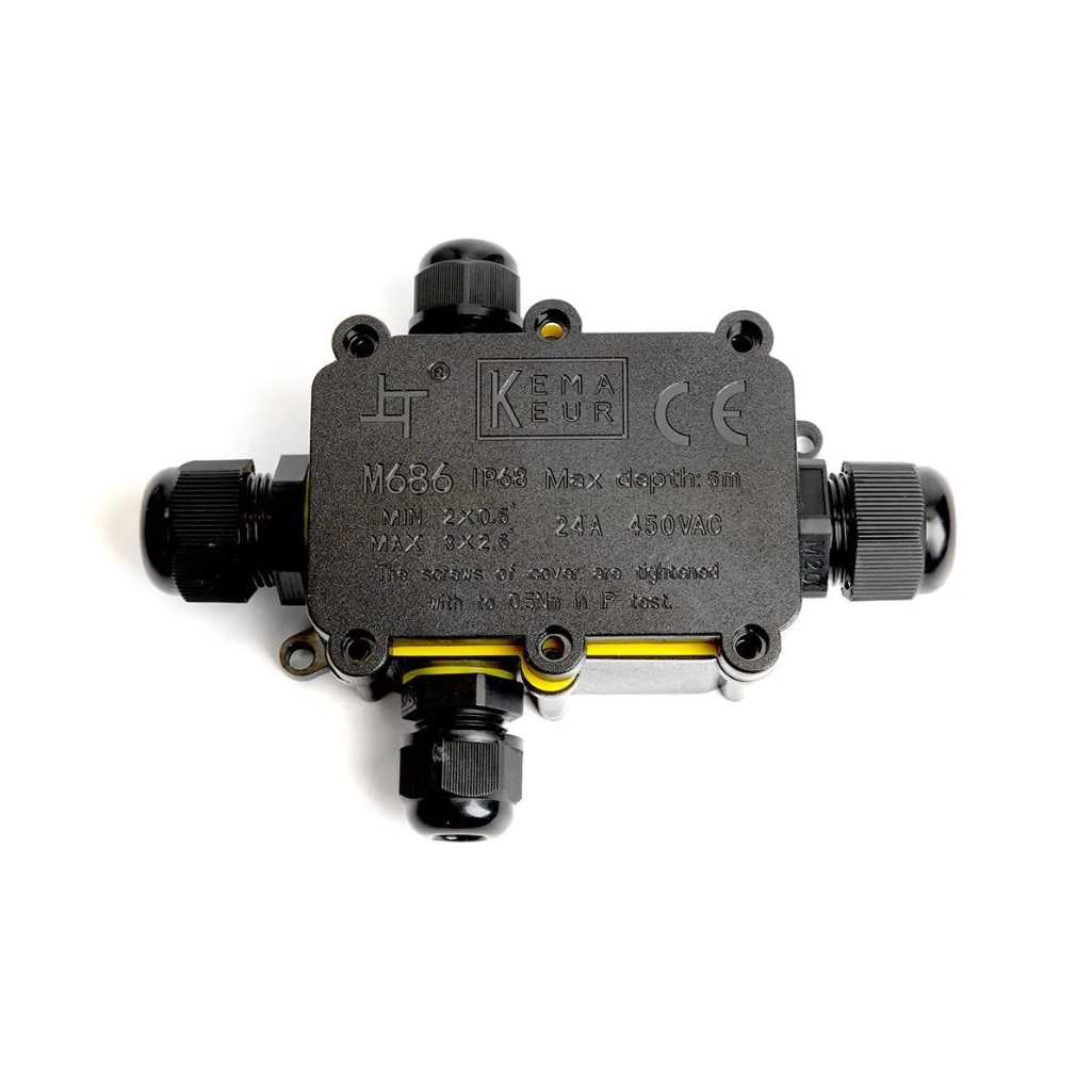 Коробка распределительная Stekker LD524, водонепроницаемая, на 4 выхода