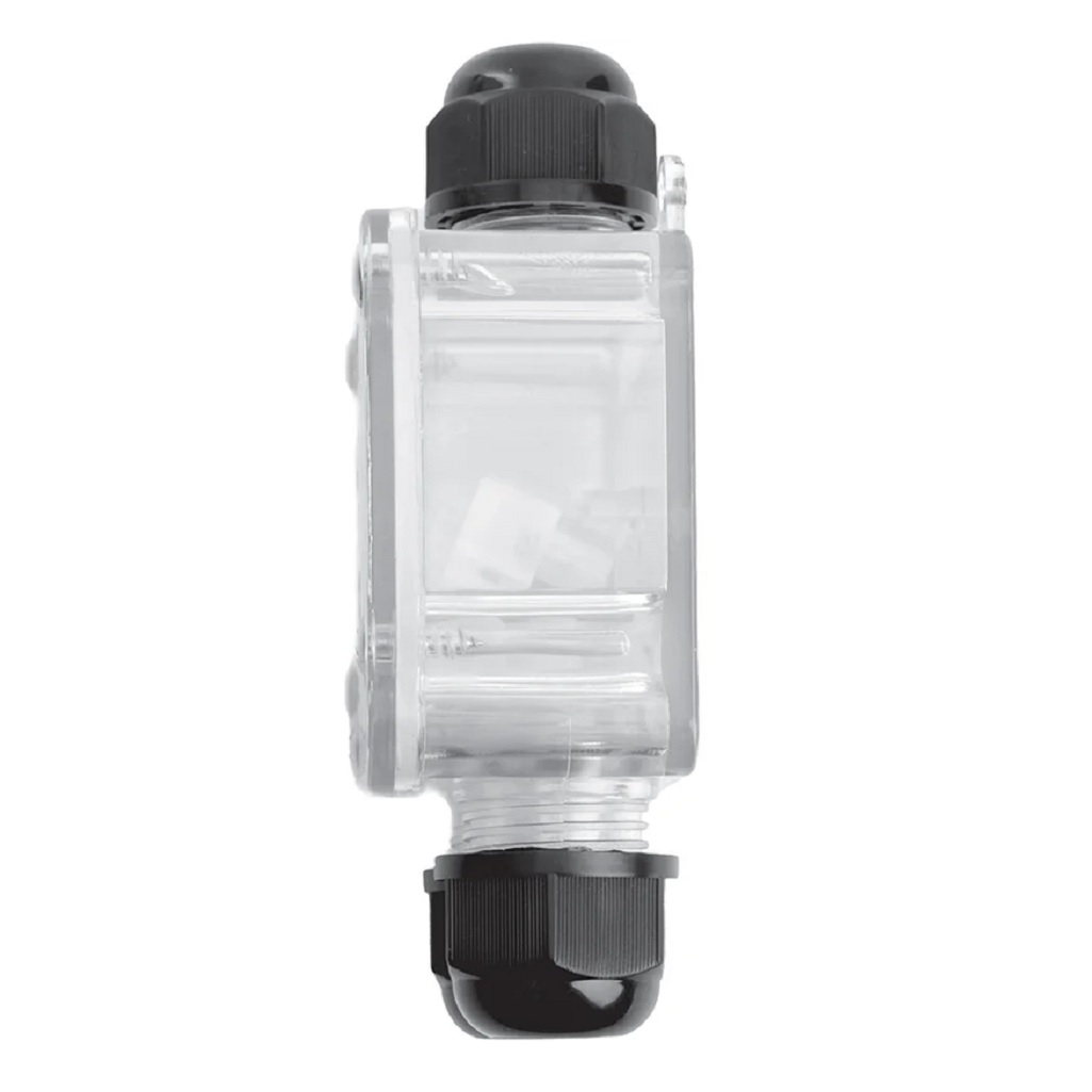 Коробка распределительная Stekker LD537 50129, водонепроницаемая на 2 выхода, прозрачный