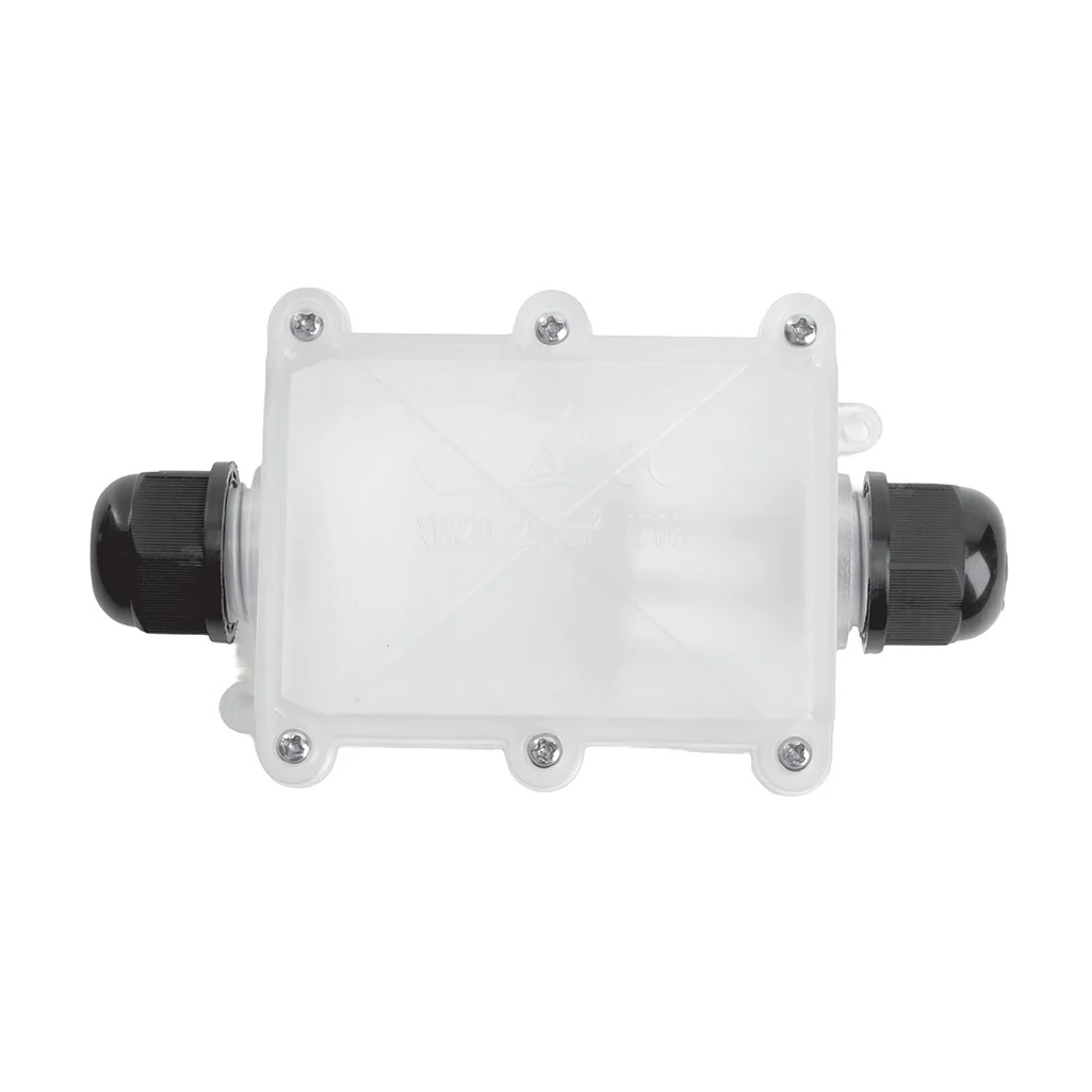 Коробка распределительная Stekker LD537 50129, водонепроницаемая на 2 выхода, прозрачный