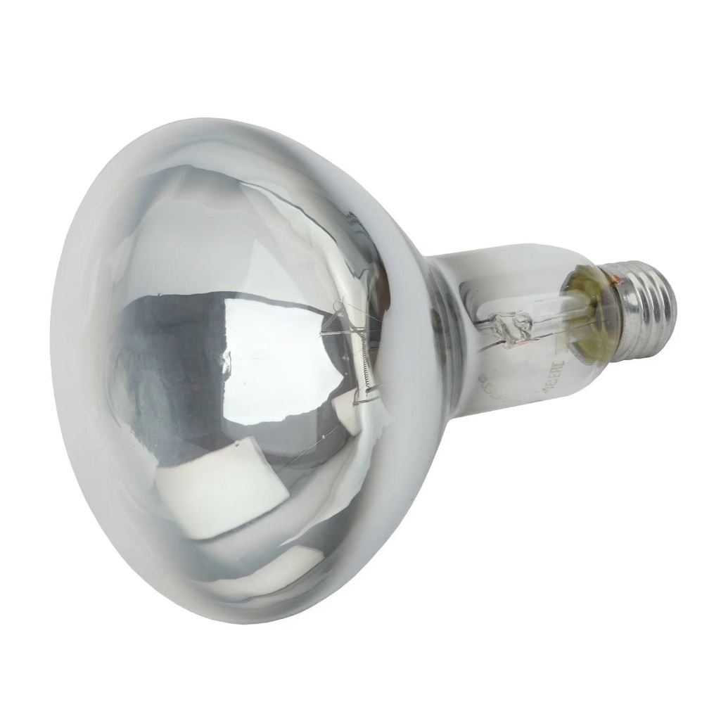 Лампа накаливания зеркальная ИКЗ 215-225-250-1 инфракрасная 250 Вт, Е27