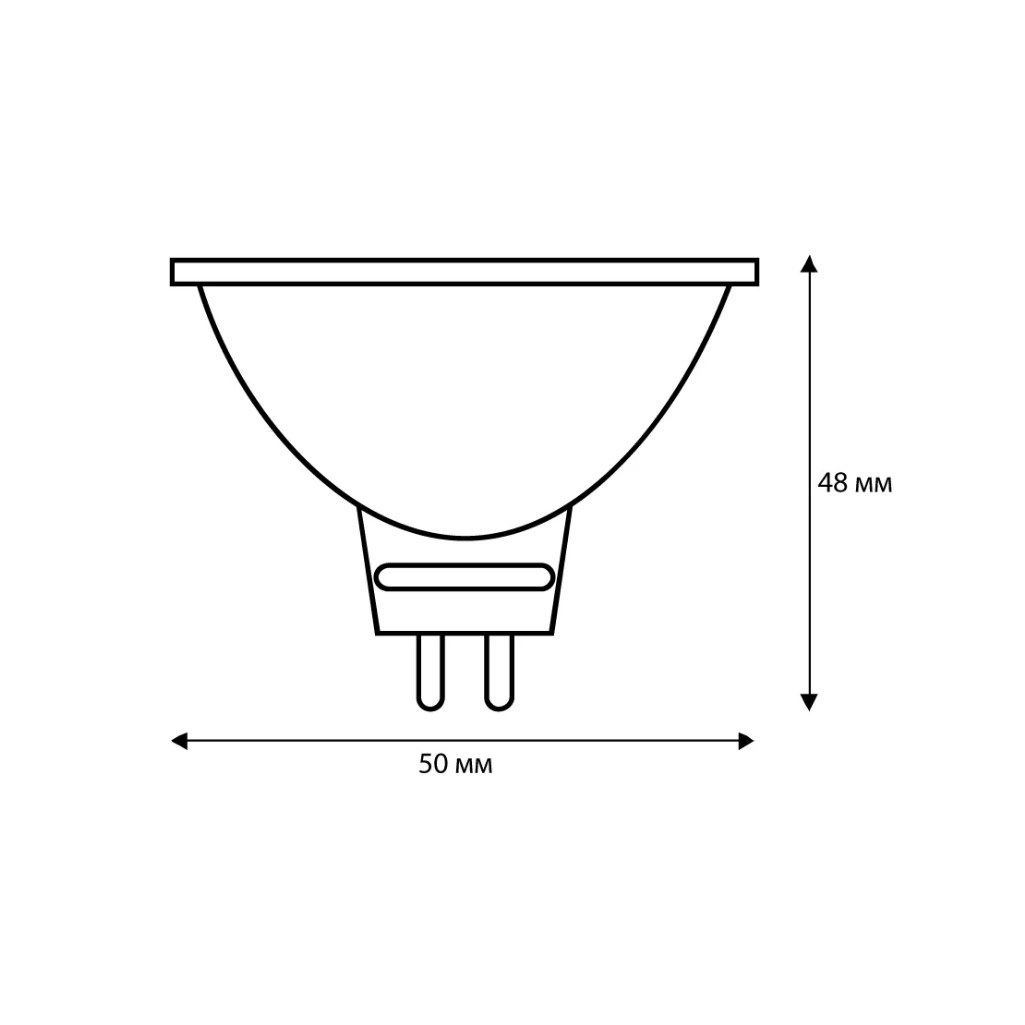 Лампа галогенная Camelion JCDR 220V 35W GU5.3 с защитным стеклом, 1952