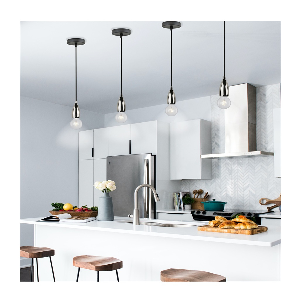 Патрон декоративный Uniel DLC-T-S32-E27 TS-1M-BL Pearl Black Techno, алюминий, черный жемчуг