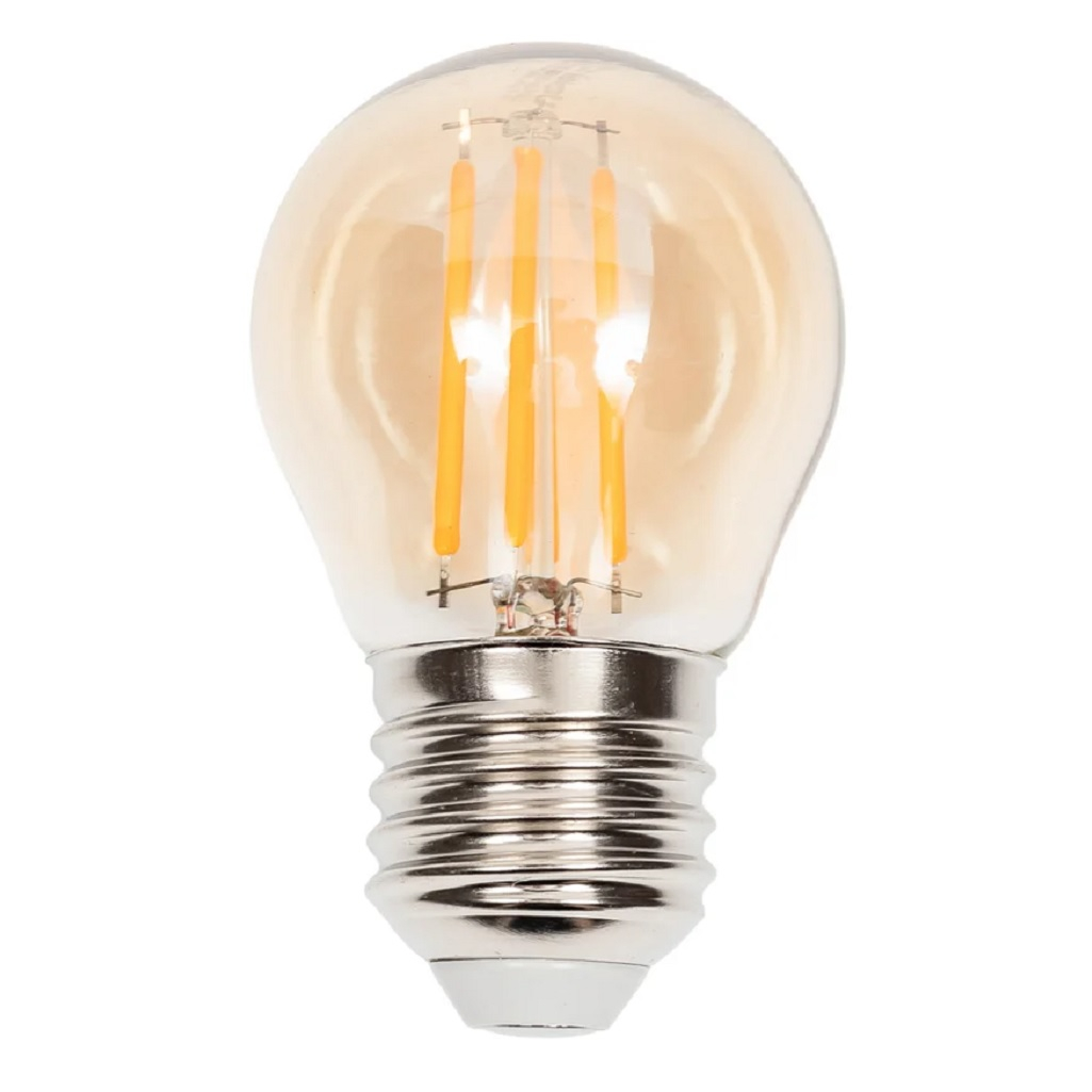 Лампа светодиодная Vintage Uniel LED-G45-5W/GOLDEN/E14 GLV21GO, золотистая