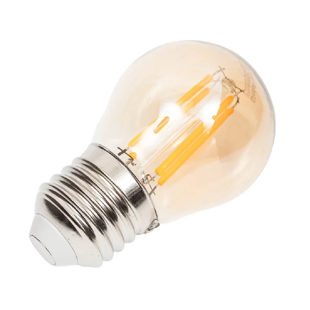 Лампа светодиодная Vintage Uniel LED-G45-5W/GOLDEN/E14 GLV21GO, золотистая