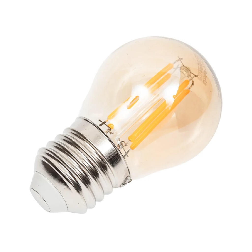 Лампа светодиодная Vintage Uniel LED-G45-5W/GOLDEN/E27 GLV21GO, золотистая