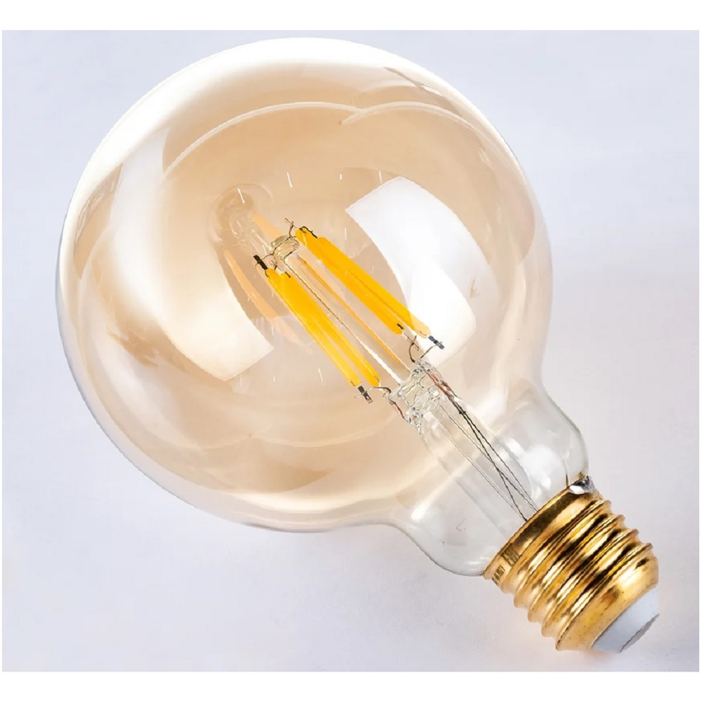 Лампа светодиодная Vintage Uniel LED-G95-6W/GOLDEN/E27 GLV21GO, золотистая