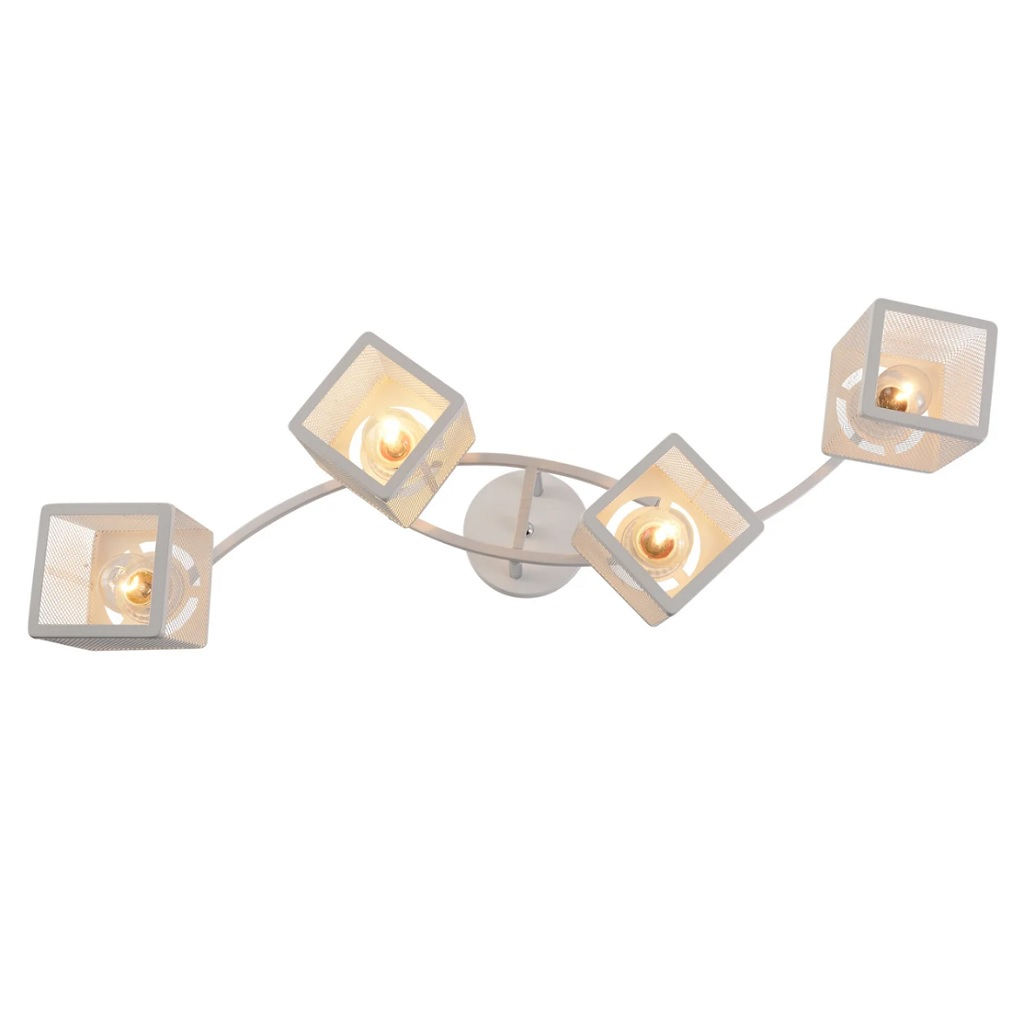 Люстра Reluce 01587-0.3-04 WH+CR накладная для гостиной, детской, кухни, спальни