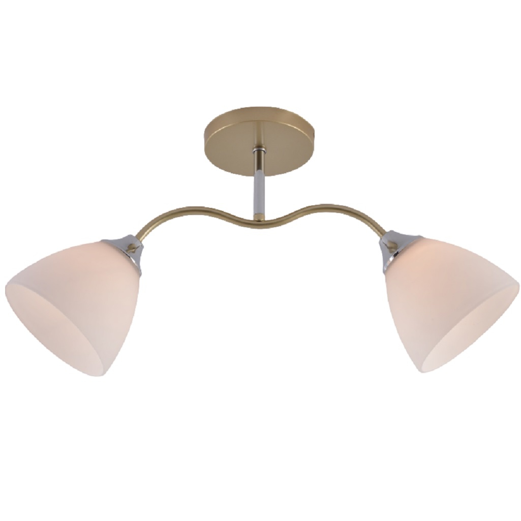 Люстра Reluce 01643-0.3-02 GOLD+CR потолочная для гостиной, детской, кухни, спальни