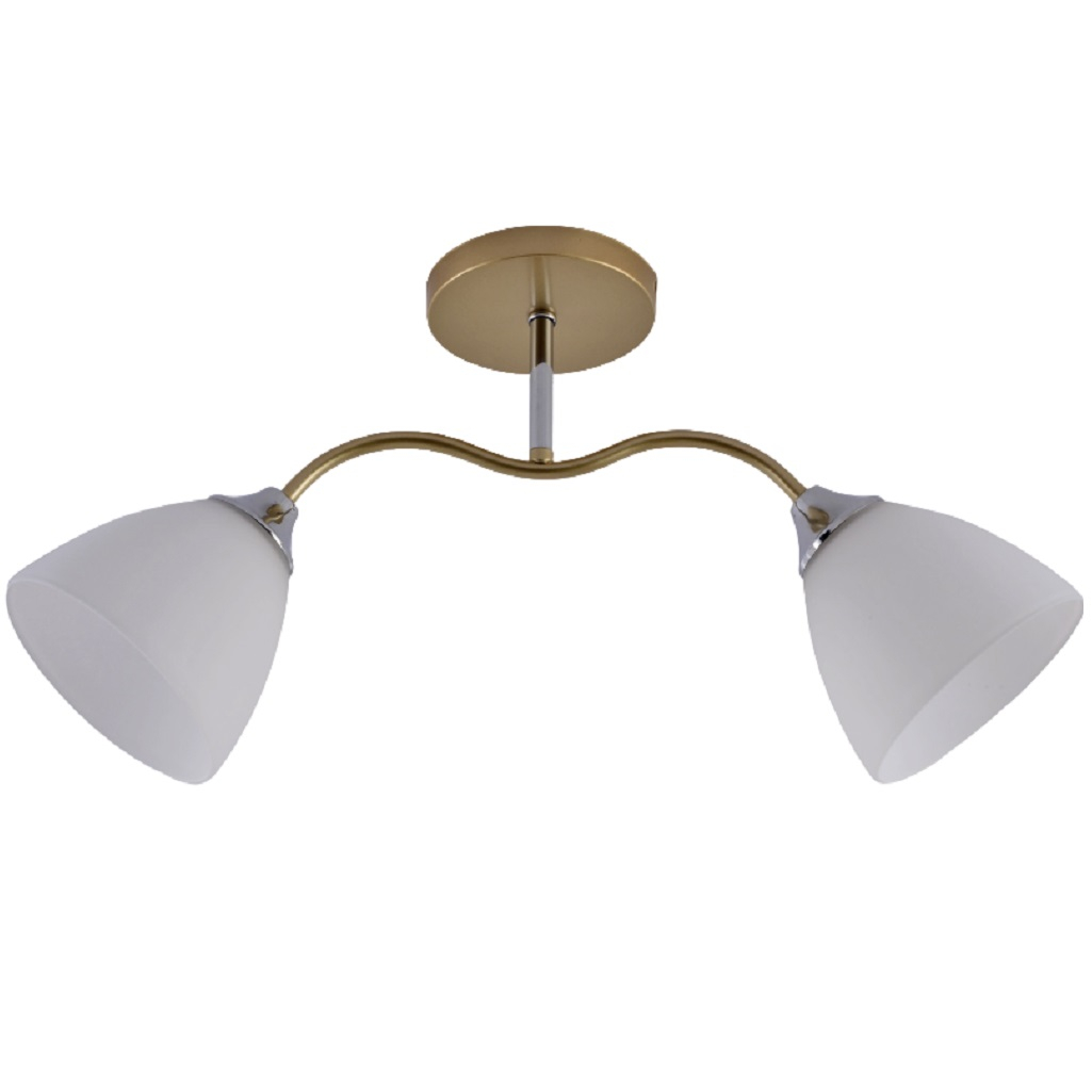 Люстра Reluce 01643-0.3-02 GOLD+CR потолочная для гостиной, детской, кухни, спальни