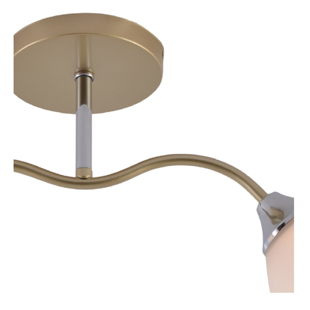 Люстра Reluce 01643-0.3-02 GOLD+CR потолочная для гостиной, детской, кухни, спальни