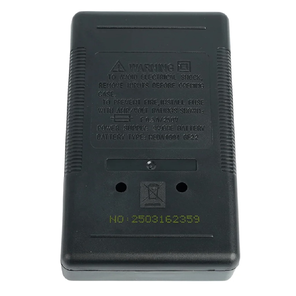 Мультиметр цифровой Stekker MTM DT830B 49992, защита от перегрузок, черный