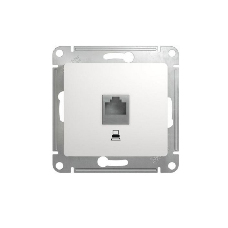 Розетка компьютерная  Schneider Electric GLOSSA RJ45 GSL000181К встраиваемая, белая