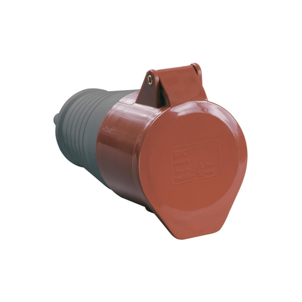 Розетка кабельная IEK ССИ-214 16А 380В 3P+PЕ IP44 PSR22-016-4