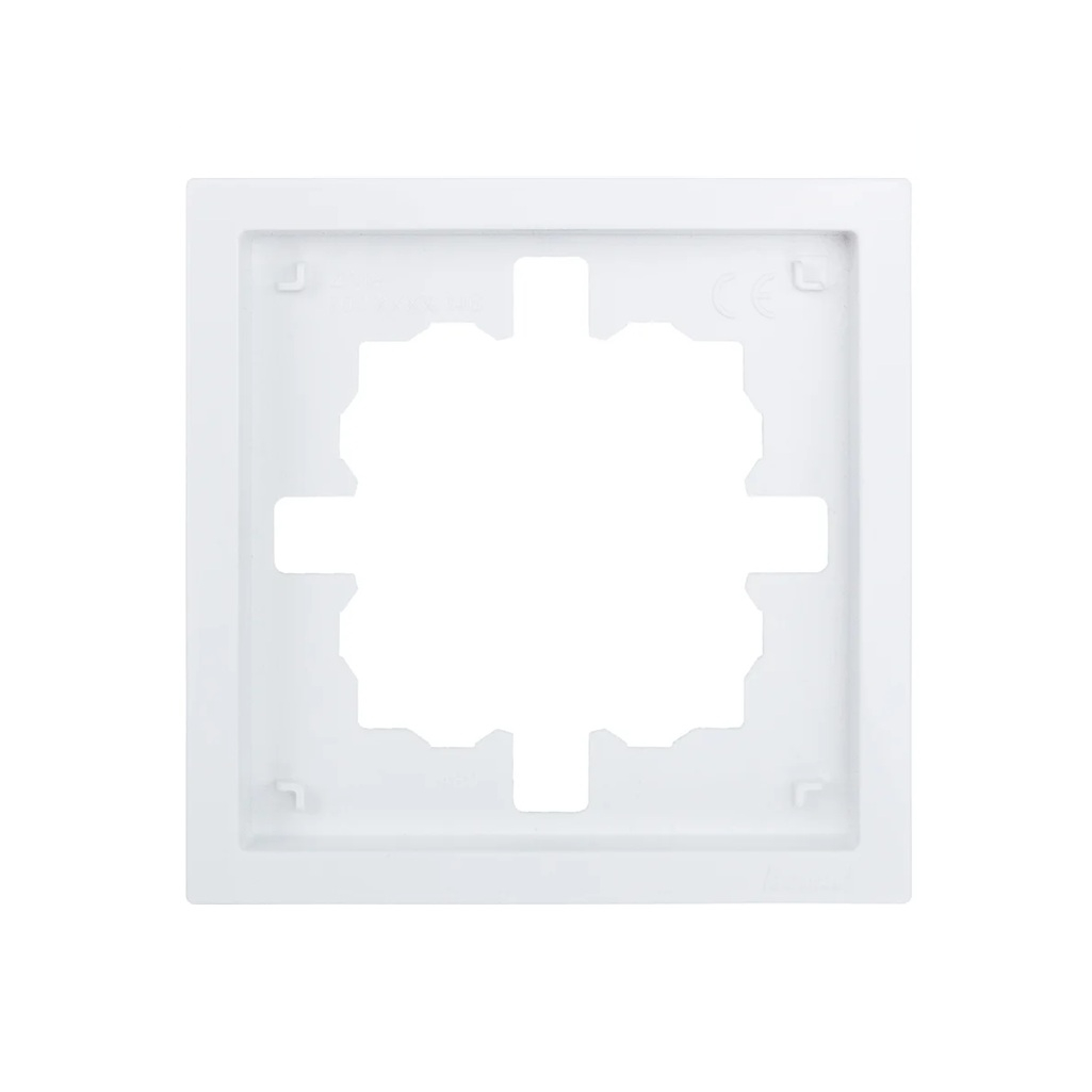 Рамка 1-местная Lezard Zima 704-0200-146 горизонтальная, пластик, белая