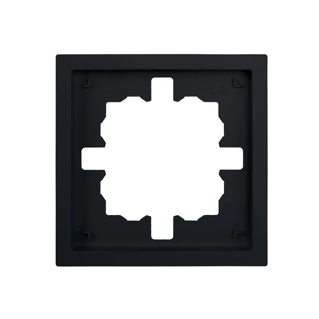 Рамка 1-местная Lezard Zima 704-4200-146 горизонтальная, пластик, черный бархат