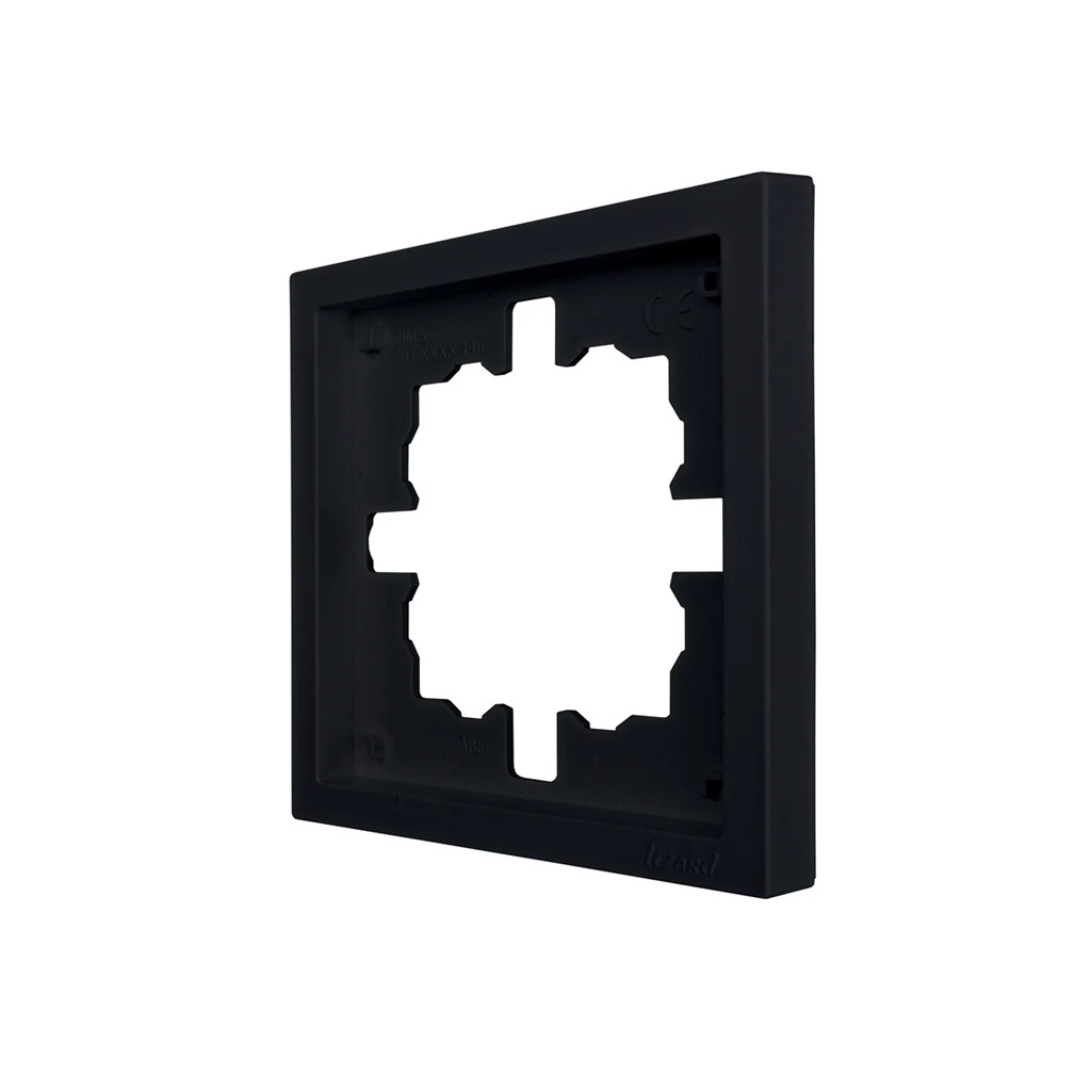 Рамка 1-местная Lezard Zima 704-4200-146 горизонтальная, пластик, черный бархат