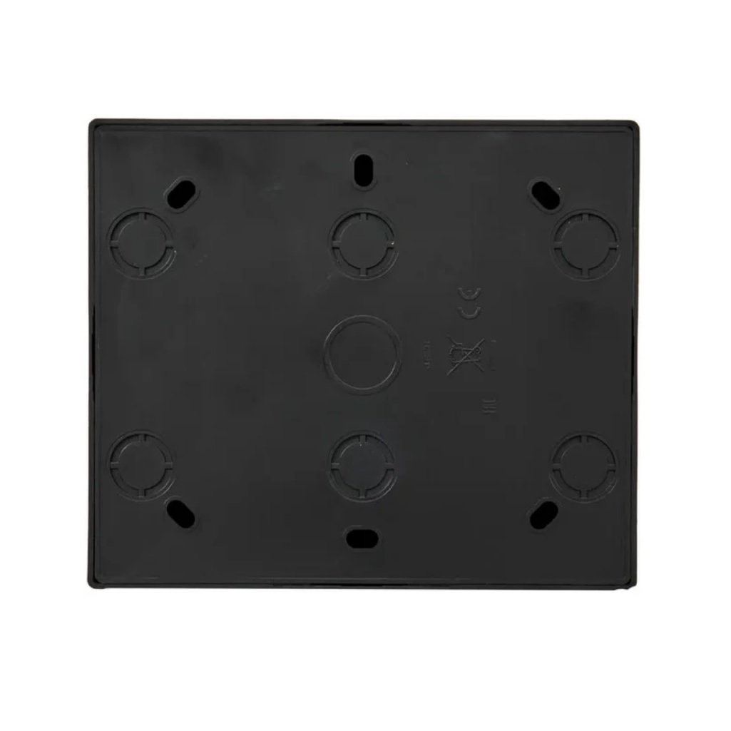 Розетка 4-местная Lezard Leto  752-4200-127BDP с заземлением, накладная, чёрный бархат