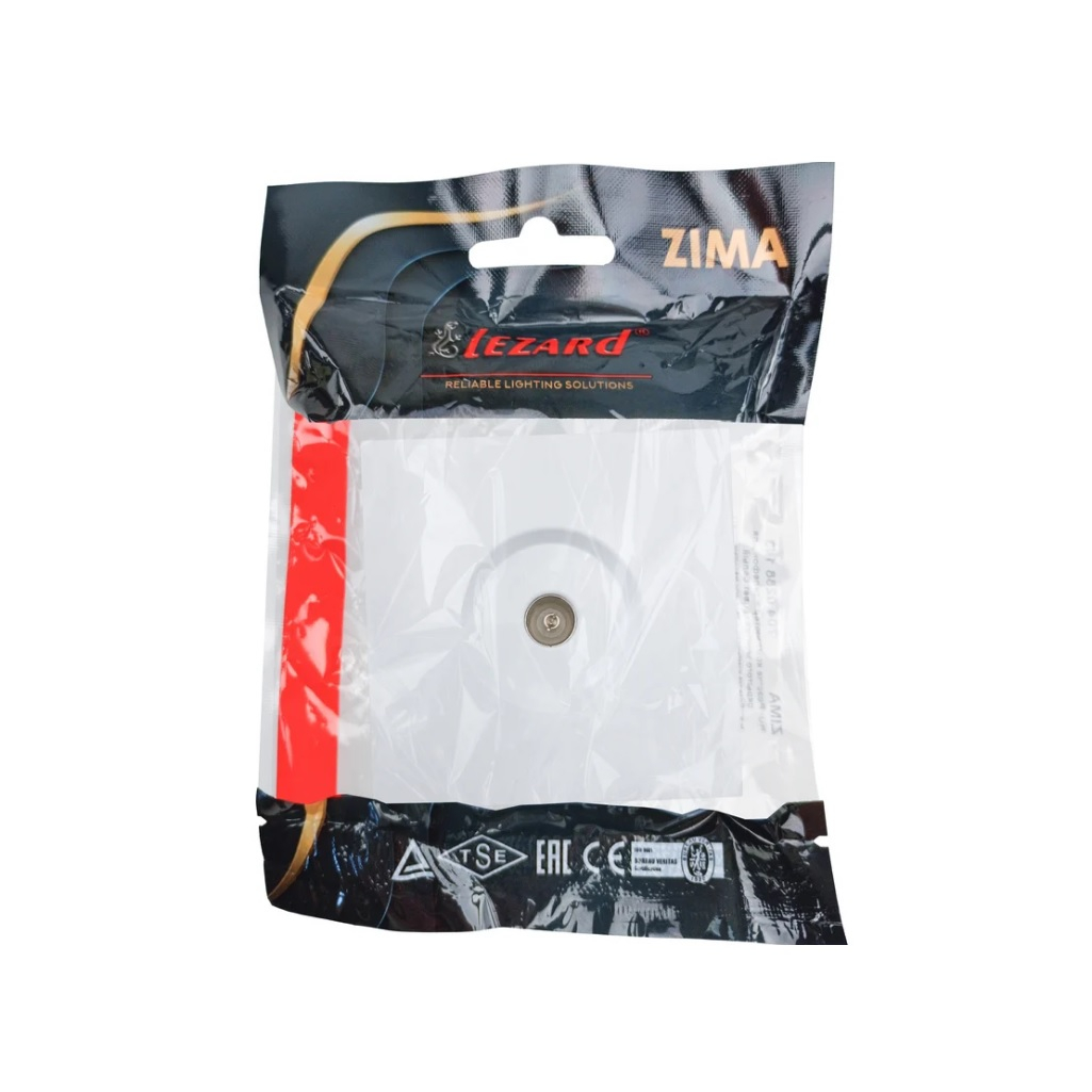 Розетка  ТВ оконечная Lezard Zima  704-0288-130 встраиваемая, белый