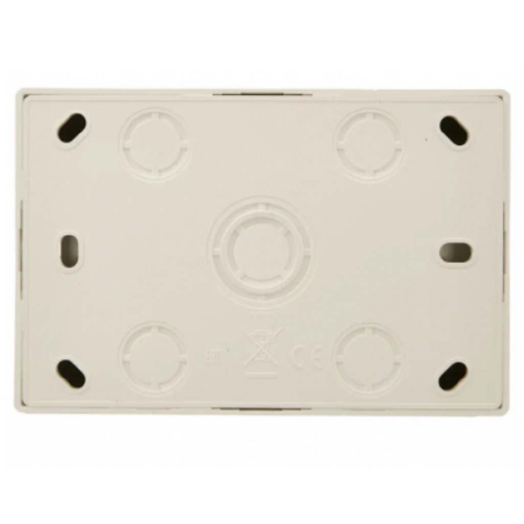 Розетка 2-местная Lezard Leto 752-0300-127B, с заземлением, накладная, кремовая