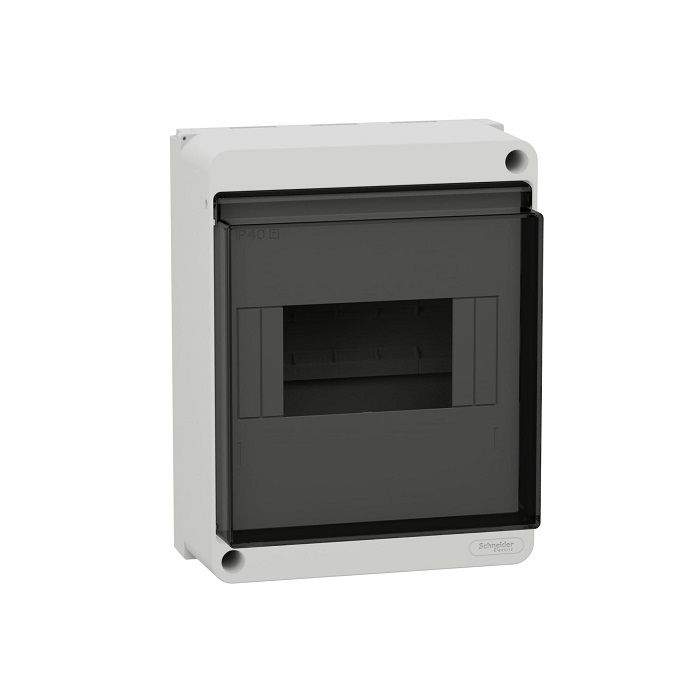 Бокс пластиковый Schneider Electric EASY 9 XS, IP40, 6 модулей, навесной белый прозрачная дверца EZ9EAB106