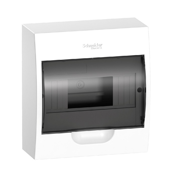 Бокс пластиковый Schneider Electric EASY 9, IP40, 8 модулей, навесной прозрачная дверца EZ9E108S2SRU