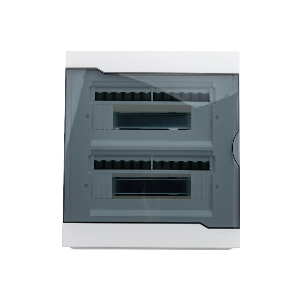 Бокс пластиковый Lezard ЩРВ-П-24 прозрачная дверь, встраиваемый, 24 модуля