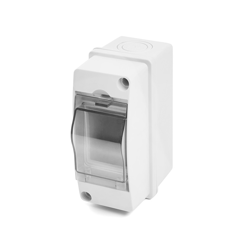 Бокс  пластиковый STEKKER EBX50-1/02-65, IP65, 2 модуля, навесной прозрачная дверца 39932