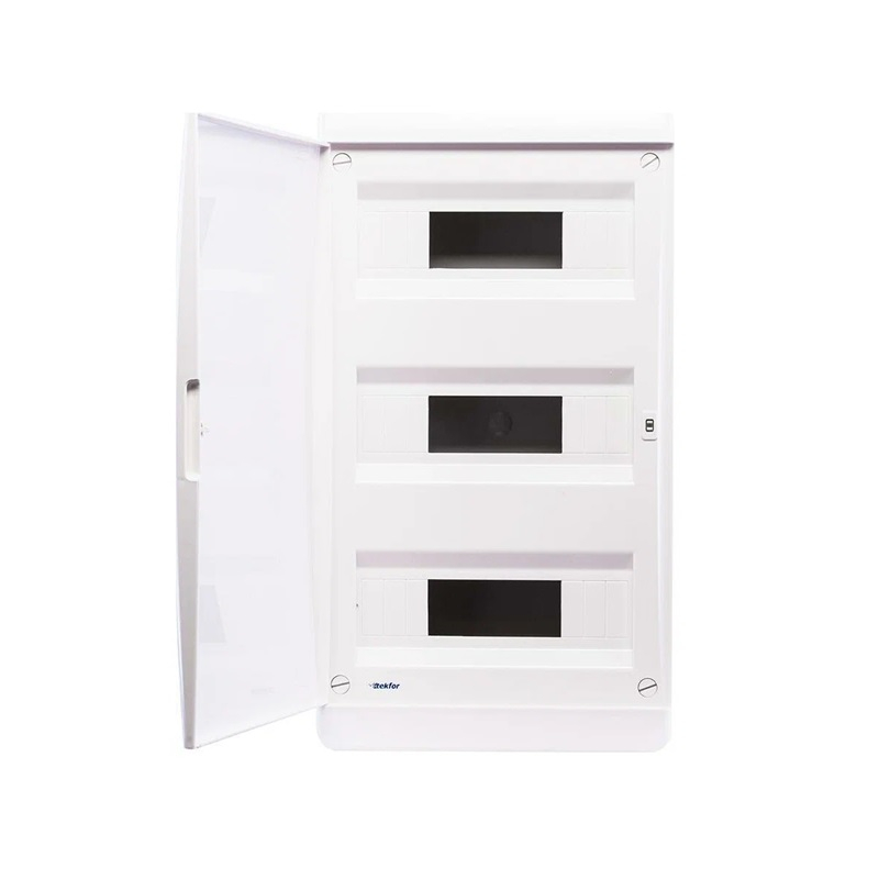 Бокс пластиковый врезной IEK TEKFOR ЩРВ-П-36 IP41 белая дверь 36 модулей