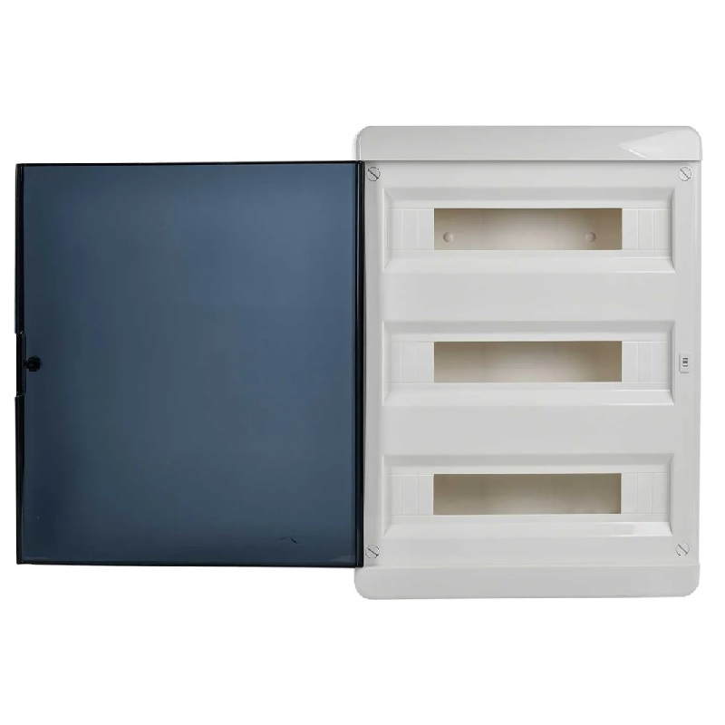 Бокс пластиковый накладной IEK Tekfor ЩРВ-П-54 IP41, прозрачная дверь, 54 модуля