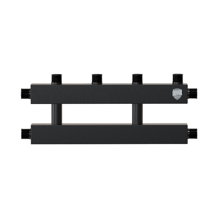 Коллектор Royal Thermo на 2 (3) отопительных контура, Ду 25 с кронштейнами RTE 54.112