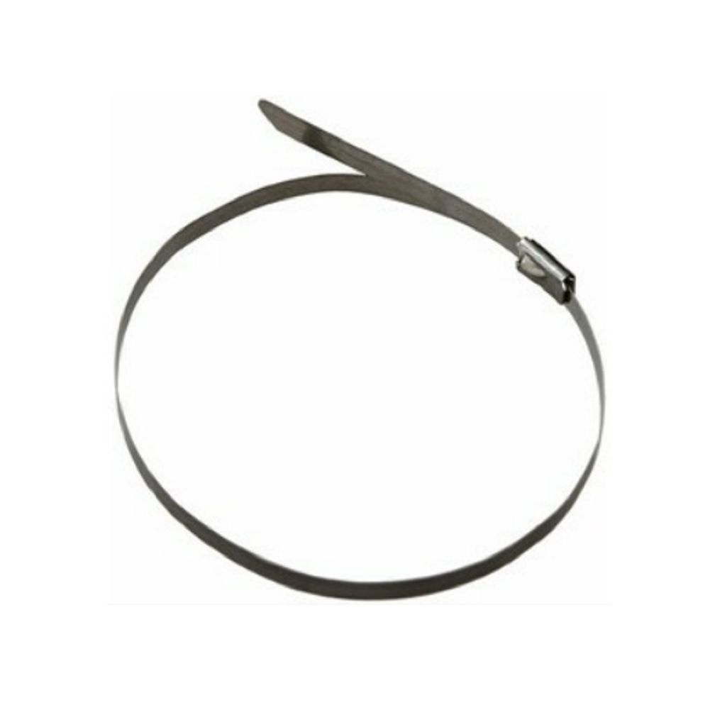 Стяжка кабельная Rexant 07-0118-10, сталь, 4.6х100 мм упаковка 10 штук, черная