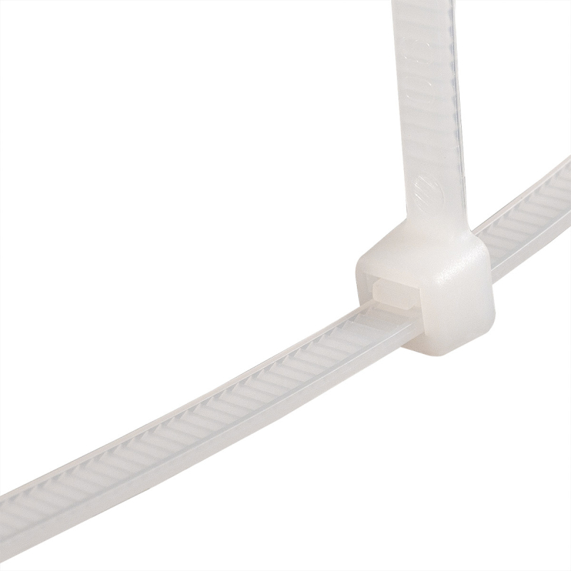 Стяжка кабельная Зубр КС-Б2 нейлон 2.5х100 мм, упаковка 50 шт, белый