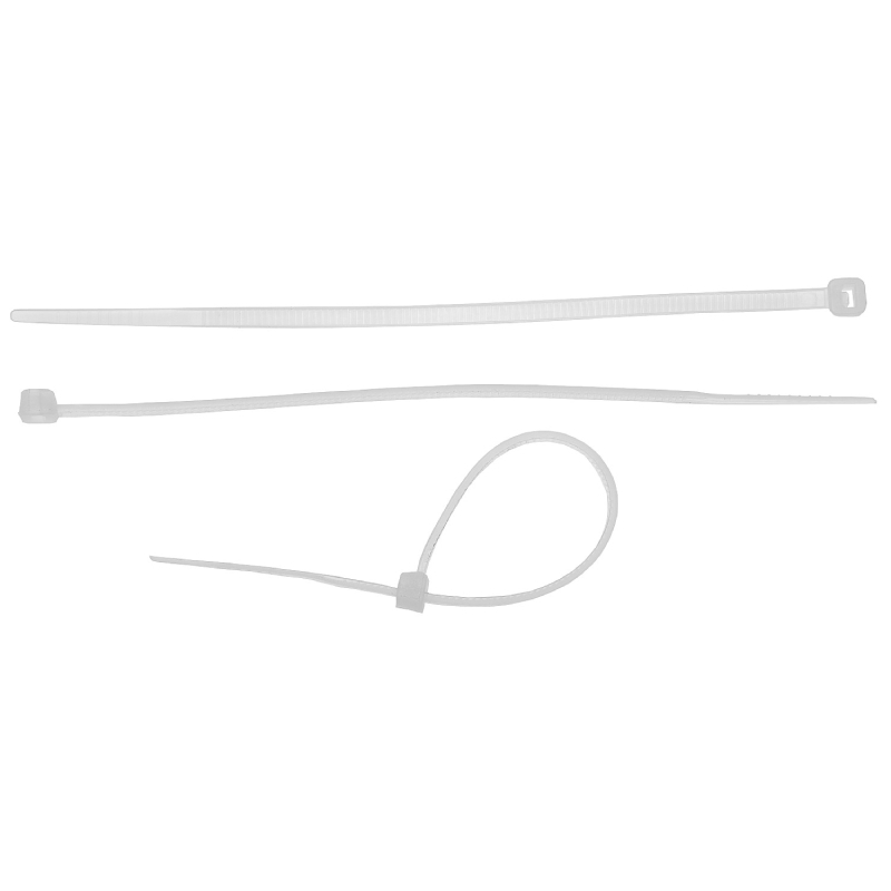 Стяжка кабельная Зубр КС-Б2 нейлон, 4.8х350 мм, упаковка 25 шт, белый
