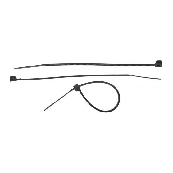 Стяжка кабельная Зубр КС-Ч2 4-309037-25-200 нейлон 2.5х200 мм, упаковка 50 шт, черный