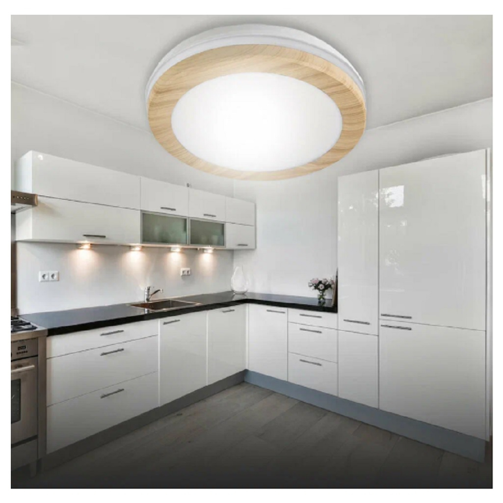 Светильник светодиодный герметичный Leek LE LED RBL 03 30 Вт, круг, дерево