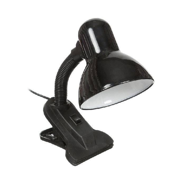 Светильник настольный Ultraflash UF-320P C02 на прищепке черный