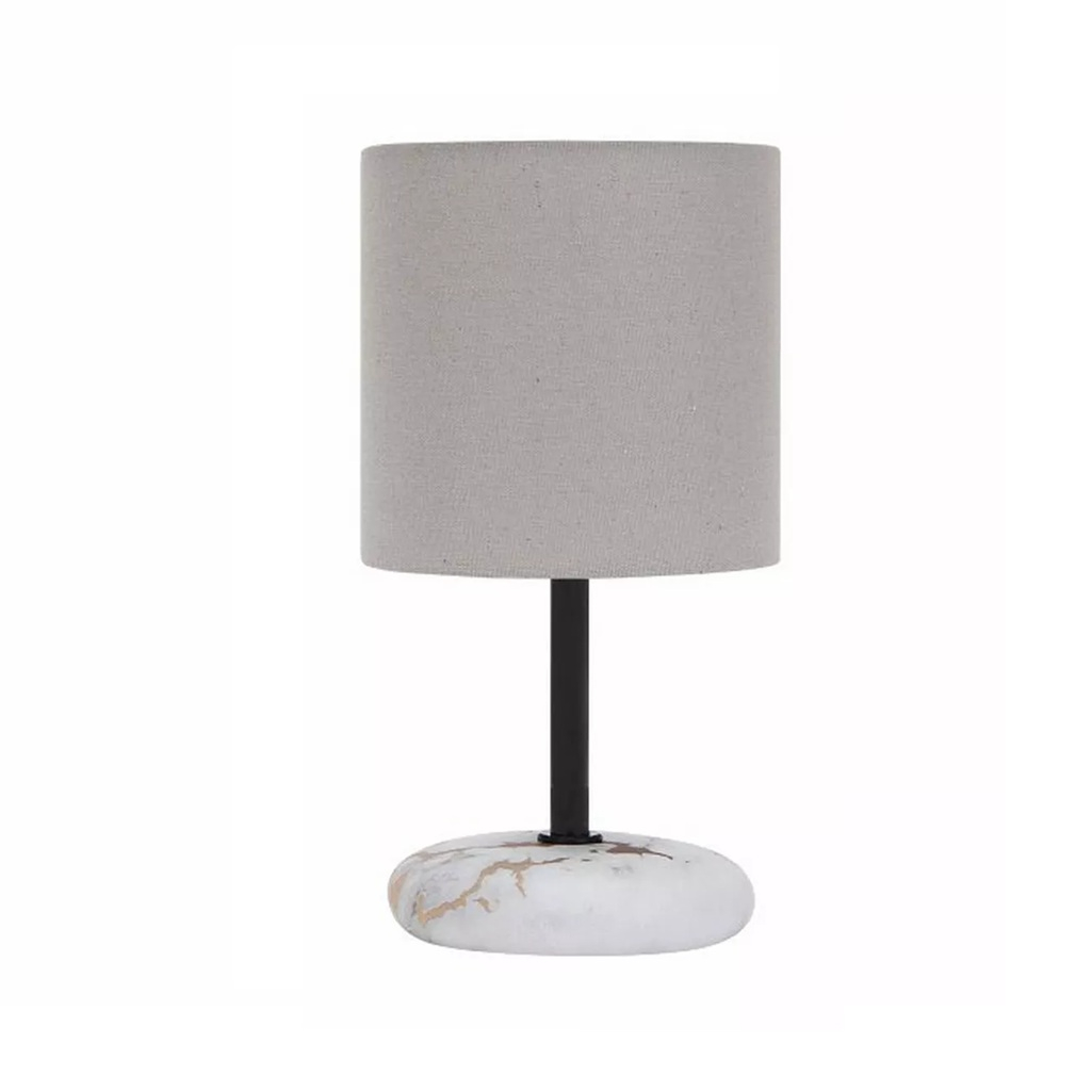 Светильник настольный Leek LE TL HELEN 01 WHITE GOLD с абажуром, Е14, белый с золотым