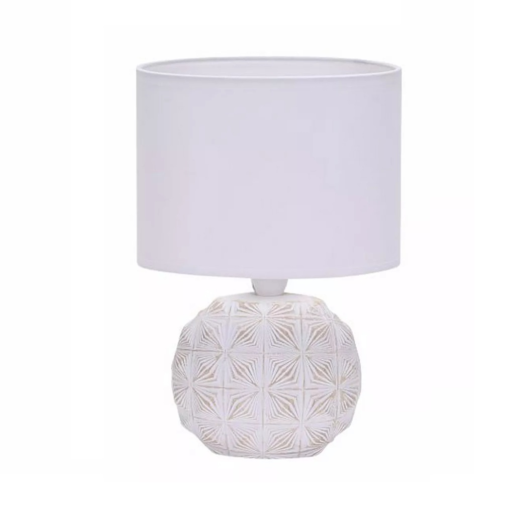 Светильник настольный Leek LE TL JULIE 01 WHITE с абажуром, Е14, белый