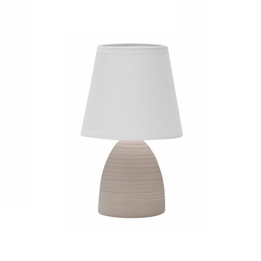 Светильник настольный Leek LE TL KATE 01 BEIGE с абажуром, Е14, бежевый