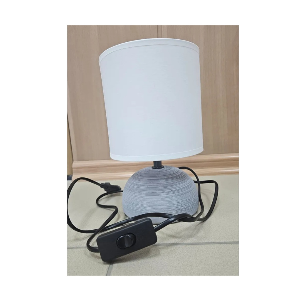 Светильник настольный Leek LE TL MARLEY 02 GREY с абажуром, Е14, серый