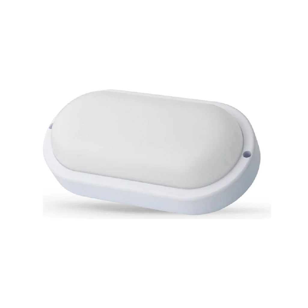 Светильник светодиодный Ultraflash LBF-0412 C01, влагозащищённый, 12 Вт IP65 4000К, овал