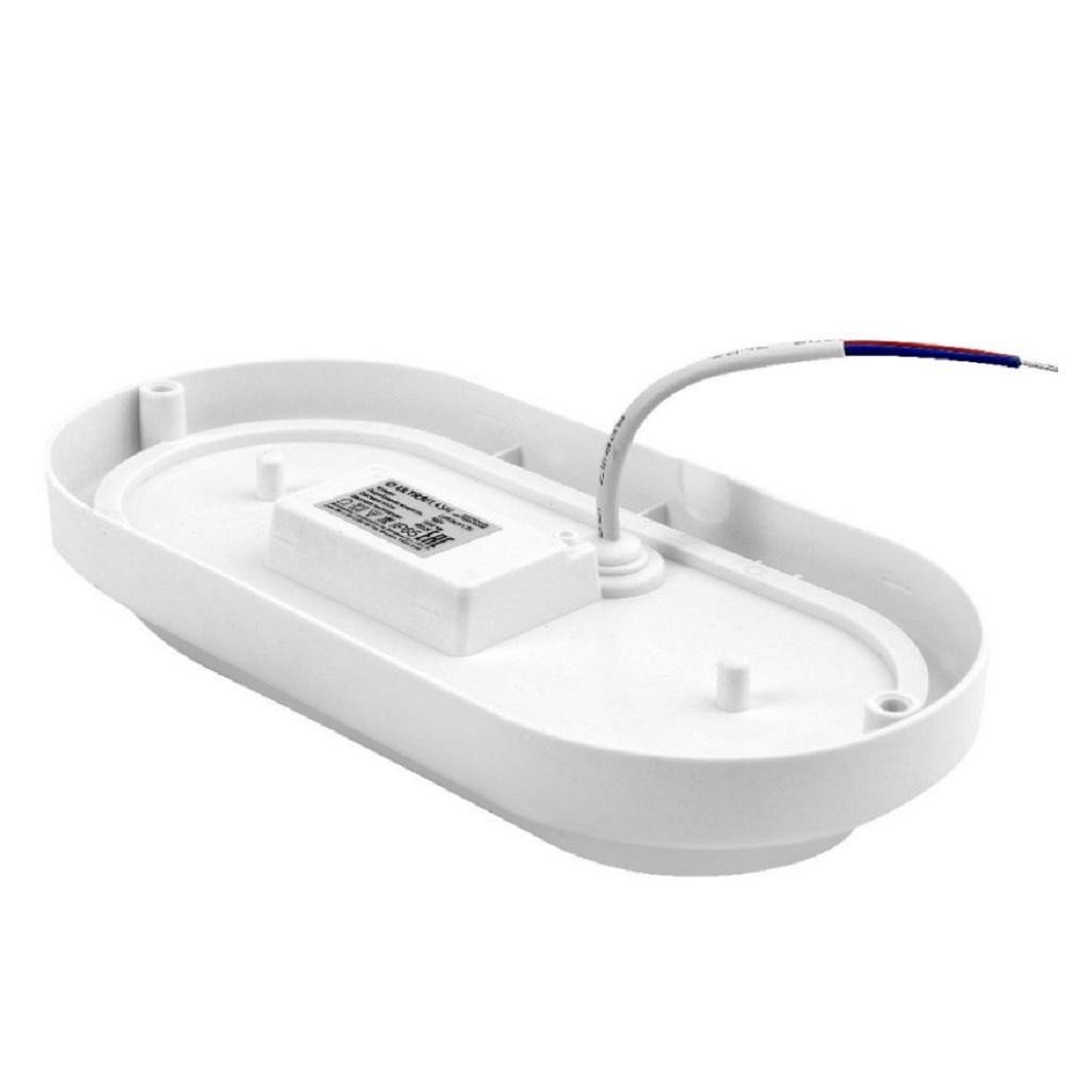 Светильник светодиодный Ultraflash LBF-0412 C01, влагозащищённый, 12 Вт IP65 4000К, овал