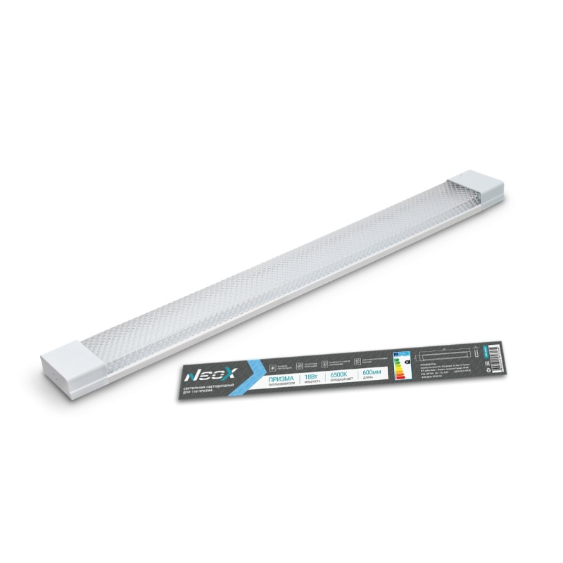 Светильник светодиодный Neox ДПО-110 Призма, 18 Вт 6500 К IP40 600 мм