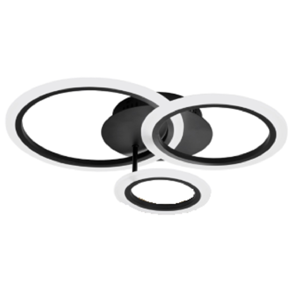 Светильник светодиодный Inhome Elegant Bliss-B 60 Вт 3000-6500K c пультом ДУ, черный