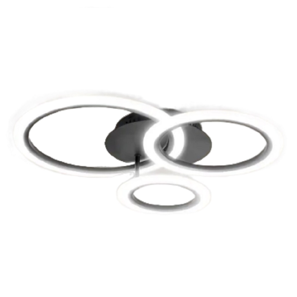 Светильник светодиодный Inhome Elegant Bliss-B 60 Вт 3000-6500K c пультом ДУ, черный